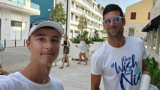 Novak Djokovic training and practice in Montenegro  Djokovic family Jelena Djokovic  Portonovi [upl. by Atilal917]