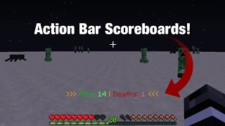 Minecraft Actionbar Scoreboard Displays [upl. by Rehpotsyrk]