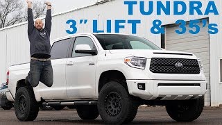 Tundra Gets 3quot Lift and 35s [upl. by Heyer682]