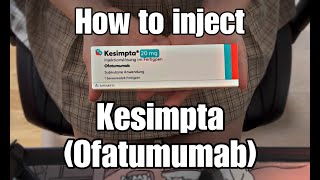 How to inject Kesimpta Ofatumumab Sensoready Pen  Multiple Sclerosis [upl. by Lamej]