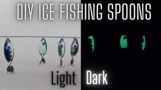 DIY Ice Fishing Spoon Build and Catch Part 1 Spoon Making [upl. by Doley]