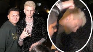 Machine Gun Kelly LOSES IT When Fan Mentions Eminem Feud [upl. by Japha]