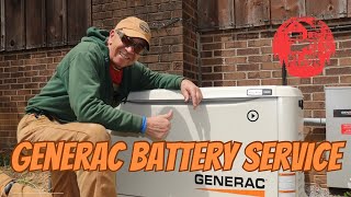 Generac Battery Service Inspect Battery maintenance interval reached [upl. by Butta189]