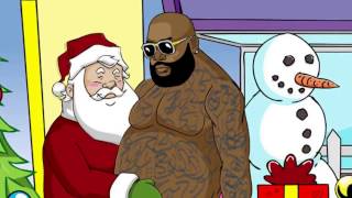 RICK ROSS SITS ON SANTAS LAP Made by FILNOBEP [upl. by Aliahs]