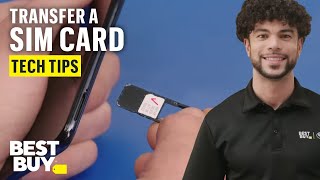 How To Transfer a SIM Card  Tech Tips from Best Buy [upl. by Virgy]