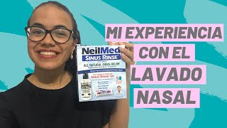 SINUS RINSE cómo usar en español 🤧  Lavado Nasal NEILMED [upl. by Nesline]