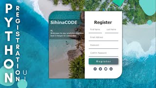 PyQt5 tutorial  Registration Form [upl. by Ondrej]
