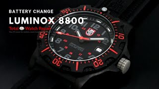 Luminox 8800 Series Battery Replacement [upl. by Aicilram]