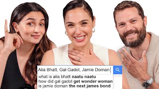 Gal Gadot Does a Spit Take While Eating Spicy Wings  Hot Ones [upl. by Avlis]