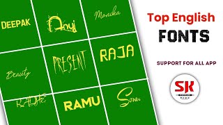 TOP 10 FONTS DOWNLOAD । NEW FONT FREE DOWNLOAD। ADD CUSTOM FONTS ALL APP । FONTS ।SK EDITION JAMUI [upl. by Hubey442]