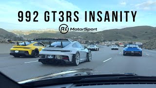 R1 Motorsport 992 GT3RS Meet amp Drive  INSANE MEET [upl. by Lund]