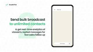 Introducting DoubleTick for WhatsApp  By QuickSell [upl. by Terr]