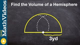 How do you find the volume of a hemisphere [upl. by Chasse]