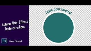 After Effects  Texte Curviligne [upl. by Nadda]