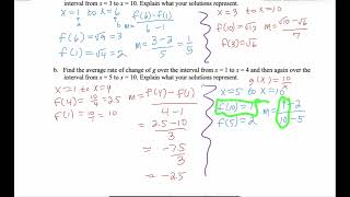 Average Rate Rate of Change amp The Difference Quotient mod 37i precalc [upl. by Bonnibelle296]