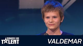 Valdemar Gravesen  Danmark har talent  Audition 3 [upl. by Irahc]