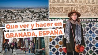 10 Cosas Que Ver y Hacer en Granada España Guía Turística [upl. by Nelleoj]