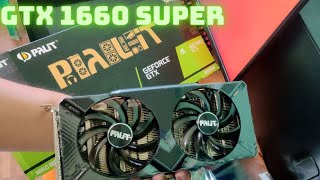 PALIT GTX 1660 SUPER UNBOXING  PERFORMANCE with RYZEN 5 2600  16GB TFORCE DELTA 3200 [upl. by Wilde]