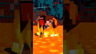 Endearment encounter on JJ MAIZEN Minecraft Animation shorts minecraft minecraftmemes [upl. by Blinni]