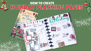 Create Holiday Planning Pages Using the Jingle All the Way Sticker Book from Rongrong [upl. by Aynatan518]