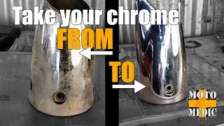 Clean up that Chrome  How to Clean Rust and Oxidation from Chrome [upl. by Aliab]