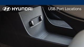 USB Port Locations and Functions Explained  Hyundai [upl. by Ynehpets423]