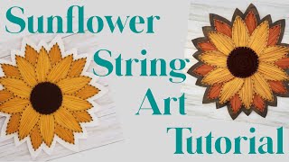 Sunflower String Art Kit Tutorial [upl. by Norvun]