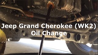 Jeep Grand Cherokee 57L Oil Change [upl. by Gaultiero]