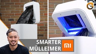 Smarte Xiaomi Mülleimer Townew T1 Mülleimer mit Sensor und Lüfter [upl. by Jule20]