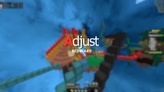 Adjusting on Hypixel Bedwars  Adjust Client [upl. by Llerroj]