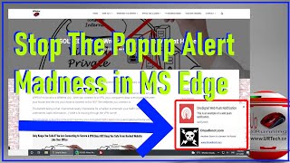 How To Turn Off Popup Notifications In Microsoft Edge Browser amp From YouTube [upl. by Nilauqcaj]