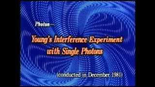 Youngs interference experiment with single photons Hamamatsu Photonics 1982 [upl. by Jandel758]