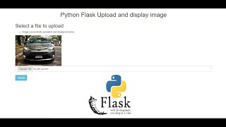 Python Flask Upload and display image [upl. by Thoer687]