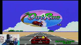 Out Run  Sega Genesis game play in 2024  GRAW2ROBZ Live Stream [upl. by Garwood43]