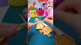 فستان عروسه بدون خياطه او لزق 🌸💖اختراع shorts diy recycling craft art ideas fyp [upl. by Coffin311]