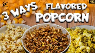 3 Ways Flavored Popcorn  4 K video  Chop Knife [upl. by Olivette388]