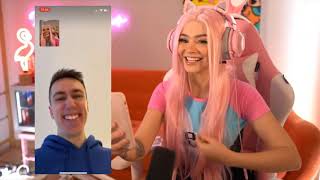 Miniminter Reacts to Talia Mar as Belle Delphine [upl. by Kori889]