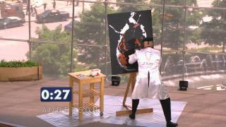 Speed Painter Takes Stage in Andersons Viewers Got Talent [upl. by Wind]