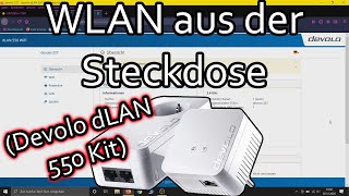 Devolo dLAN 550 WiFi Installation Powerline Starter Kit einrichten [upl. by Cobb17]