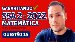 Gabarito SSA 2 UPE 2022 Matemática Questão 15 Ao tomarmos duas circunferências com raios diferentes [upl. by Magdala]