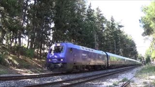 TrainOSE trains at Athens Greece 762020 [upl. by Ecaroh]