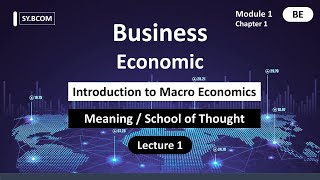 Sybcom business economics introduction to macroeconomics  Sybcom business economics 1  Lec  1 [upl. by Eirised]