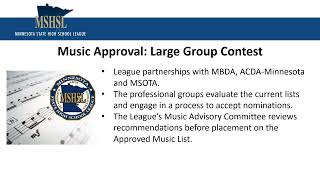 2024 MSHSL Music Updates [upl. by Eeryt288]