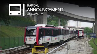 rapidKL  Covid19 Reminder Announcement [upl. by Ylsel]