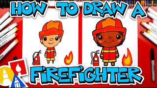 How To Draw A Firefighter [upl. by Jessamine875]