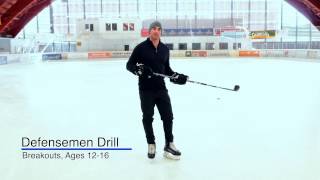 Defensemen Drill Breakouts [upl. by Ratha491]