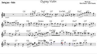 quotGypsy Violinquot  Violin jazz Improvisation lesson  Beginner Level  Score [upl. by Eneli544]