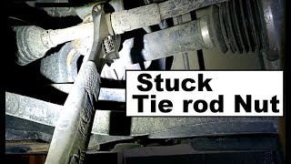 Stuck Tie rod Geometry Nut  trick [upl. by Lemhaj]