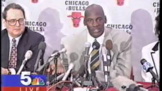 Michael Jordan retirement press conference [upl. by Notreve]