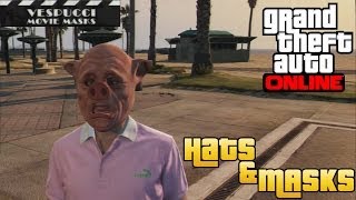 GTA V Online  Misc  Hats amp Masks Vespucci Movie Masks [upl. by Nwahsit]